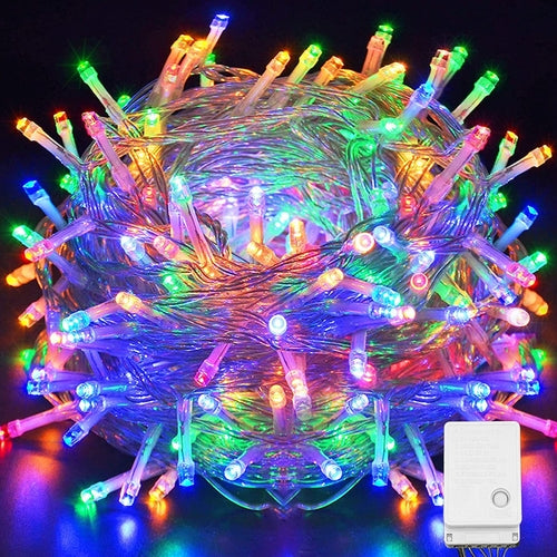Christmas Lights Outdoor Decorations 100 LED 33Ft 8 Modes