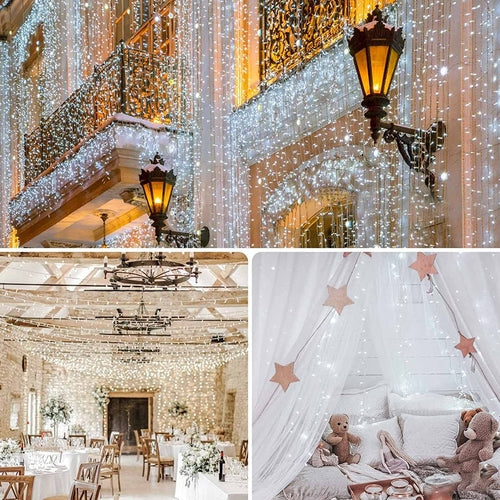 Christmas Lights Outdoor Decorations 100 LED 33Ft 8 Modes