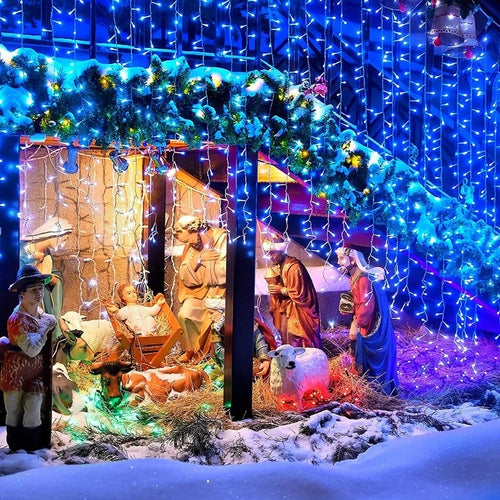 Christmas Lights Outdoor Decorations 100 LED 33Ft 8 Modes